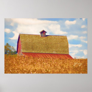 Poster Le champ du blé