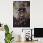 Poster Le Champignon Blessé (Bureau à domicile)