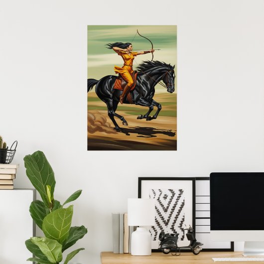 Poster Le champion du tir à l'arc (Bureau à domicile)