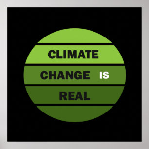 Poster le changement climatique est réel
