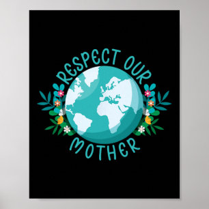 Poster Le Changement Climatique Respectez Notre Mère Sauv