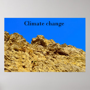 Poster Le changement climatique s'occupe de l'environneme