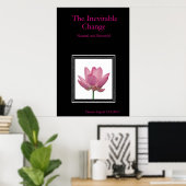 Poster Le changement inévitable : naturel et beau (Bureau à domicile)