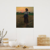 Poster Le chant de l'arche par Jules Adolphe Breton (Cuisine)