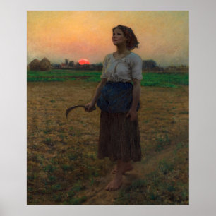 Poster Le chant de l'arche par Jules Adolphe Breton
