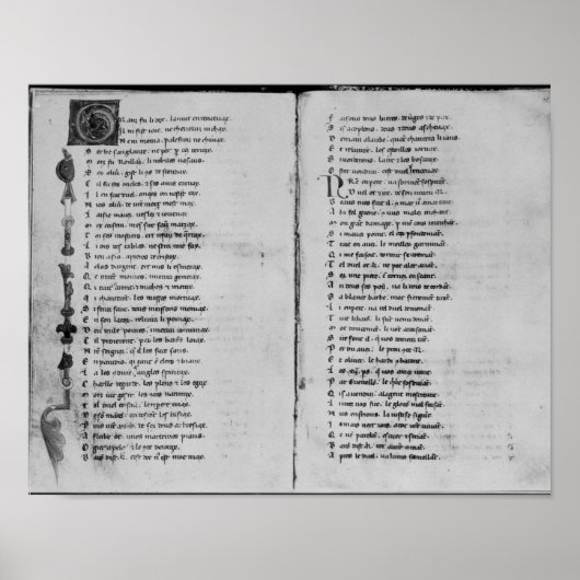 Poster Le chant de Roland' (Devant)