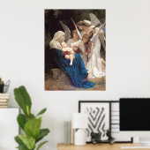 Poster Le Chant des Anges (1881) de Bouguereau (Bureau à domicile)