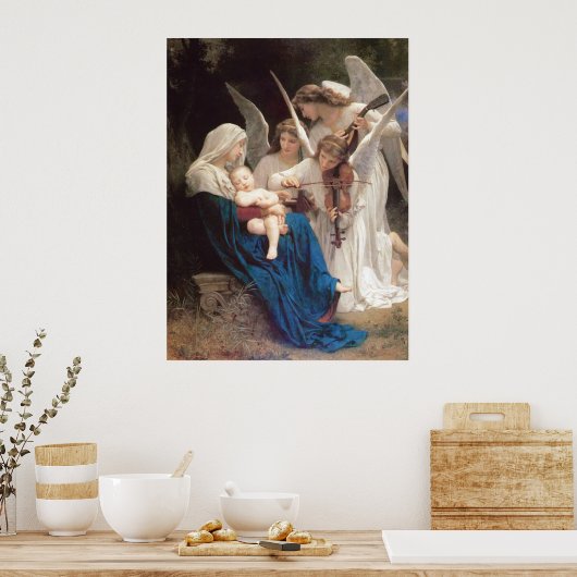 Poster Le Chant des Anges (1881) de Bouguereau (Cuisine)