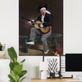 Poster Le chanteur espagnol - Édouard Manet (Bureau à domicile)