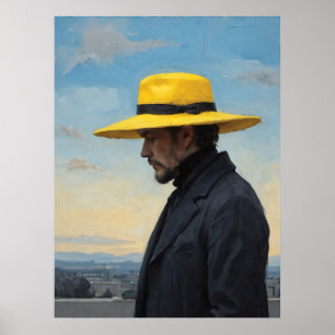Poster Le Chapeau Jaune