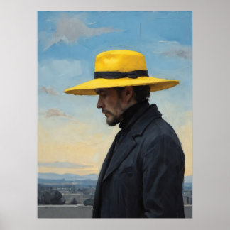 Poster Le Chapeau Jaune
