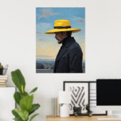 Poster Le Chapeau Jaune (Bureau à domicile)