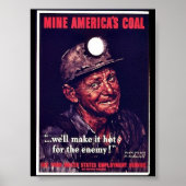 Poster Le charbon de l'Amérique (Devant)