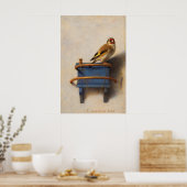 Poster Le Chardonneret de Carel Fabritius (Cuisine)