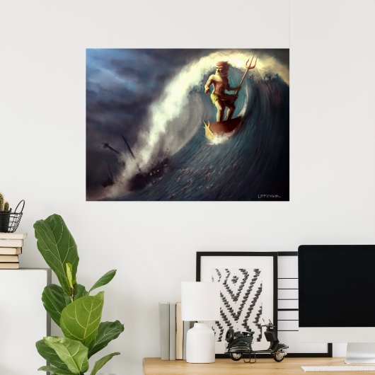 Poster Le Chariot de Poseidon (Bureau à domicile)