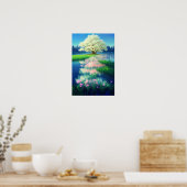Poster Le Charmant Arbre Vert Clair (Cuisine)