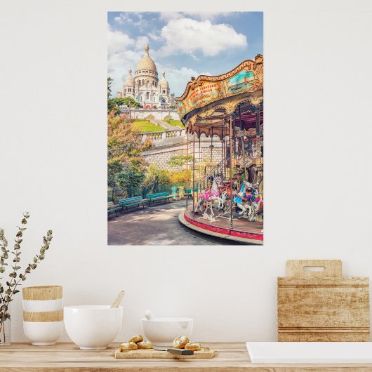 Poster Le charme de Paris (Cuisine)