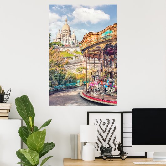 Poster Le charme de Paris (Bureau à domicile)