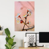 Poster Le charme des fleurs japonaises d'abricot (Bureau à domicile)