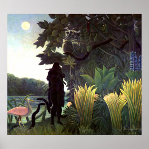 Poster Le charmeur des serpents par Henri Rousseau