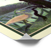 Poster Le charmeur des serpents par Henri Rousseau (Coin)