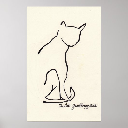 Poster Le chat (Devant)