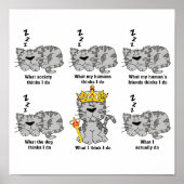 Poster Le chat (Devant)