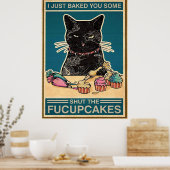 Poster Le Chat Balck Vous A Donné Un Peu Fermé Les Fucupc (Cuisine)
