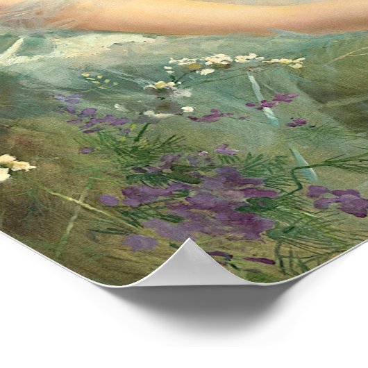 Poster Le chat blanc (1891) (Coin)