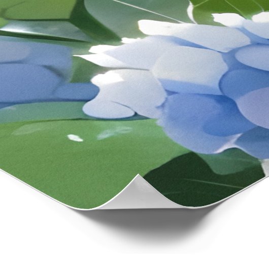 Poster Le chat blanc sous la pluie (Coin)