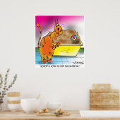 Poster Le chat cache l'oeuf de Pâques (Cuisine)