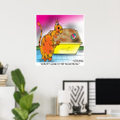 Poster Le chat cache l'oeuf de Pâques (Bureau à domicile)