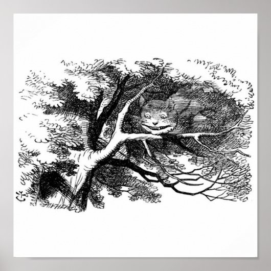 Poster Le chat cheshire (Devant)