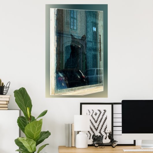 Poster Le chat dans la fenêtre (Bureau à domicile)