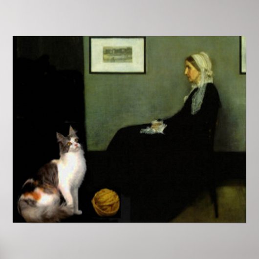Poster Le chat de la mère de Whistler (Devant)