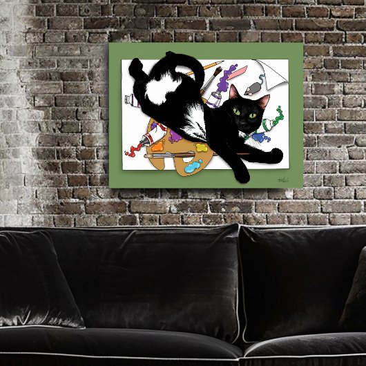 Poster Le chat de l'artiste