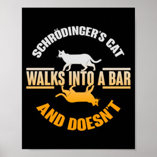 Poster Le Chat de Schrödinger entre dans un bar et ne