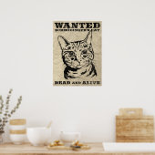 Poster Le chat de Schrodinger voulait mort ou vivant (Cuisine)