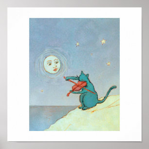 Poster Le chat de violon