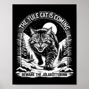 Poster Le chat de Yule arrive Attention Jolakotturinn Cit
