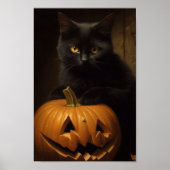 Poster Le chat d'Halloween (Devant)