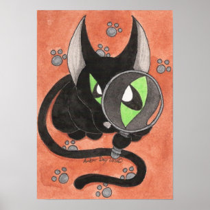 Poster Le chat d'onyx 'quelque chose est Afoot