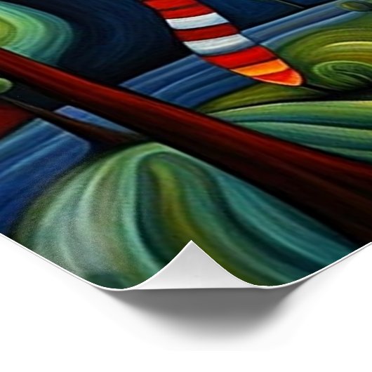 Poster Le chat et la brosse (Coin)