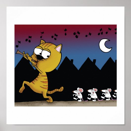 Poster Le chat et les rats (Devant)