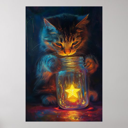 Poster Le chat et l'étoile Un rêve en attente d'être libr (Devant)