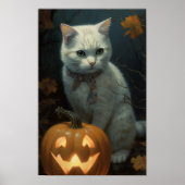 Poster Le chat et son Citrouille (Devant)