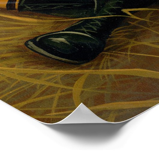 Poster Le chat fée gothique Scarecrow halloween Art Print (Coin)