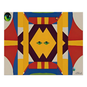 Poster Le chat - Ken Gage Abstrait