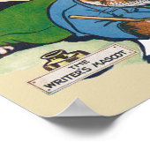 Poster Le chat Mascotte de l'écrivain, Louis Wain (Coin)