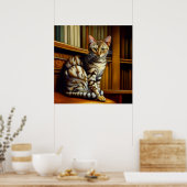 Poster Le chat Mau égyptien (Cuisine)